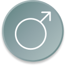 Icon of the male gender symbol