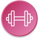 Icon of a dumbell